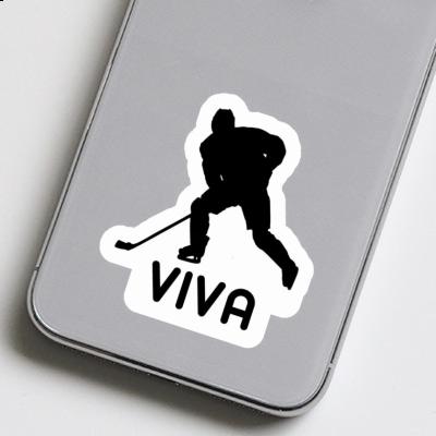 Viva Sticker Hockey Player Laptop Image