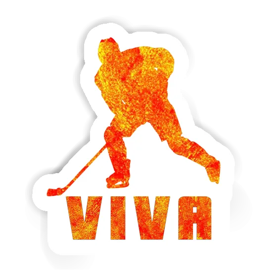 Hockey Player Sticker Viva Notebook Image