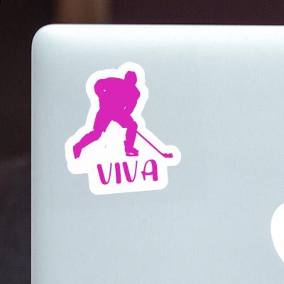 Viva Sticker Hockey Player Laptop Image