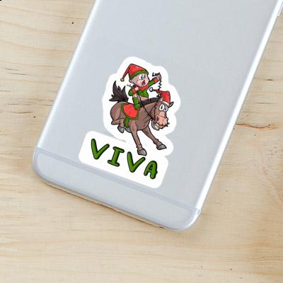 Sticker Viva Christmas Horse Gift package Image