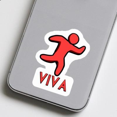 Sticker Viva Runner Notebook Image