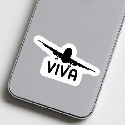 Airplane Sticker Viva Laptop Image