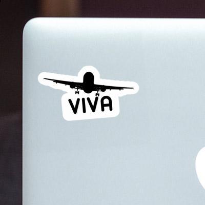 Airplane Sticker Viva Notebook Image