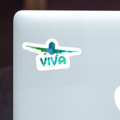 Viva Sticker Airplane Laptop Image