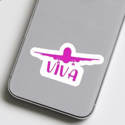 Sticker Airplane Viva Laptop Image