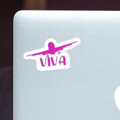 Sticker Airplane Viva Notebook Image