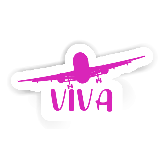 Sticker Airplane Viva Image