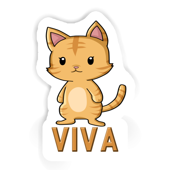 Cat Sticker Viva Laptop Image