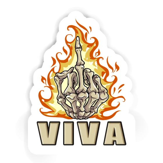 Viva Sticker Middlefinger Laptop Image