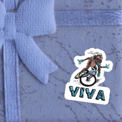 Sticker Viva Mountainbiker Notebook Image