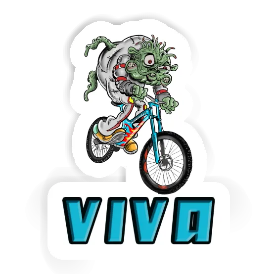 Sticker Downhill Biker Viva Image