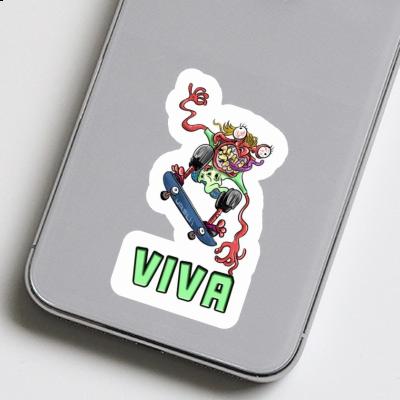 Skateboarder Sticker Viva Notebook Image