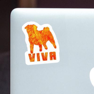 Viva Sticker Pug Laptop Image