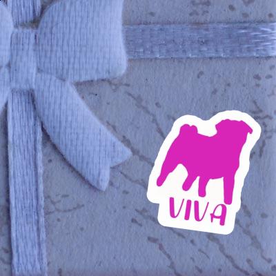 Sticker Viva Pug Notebook Image