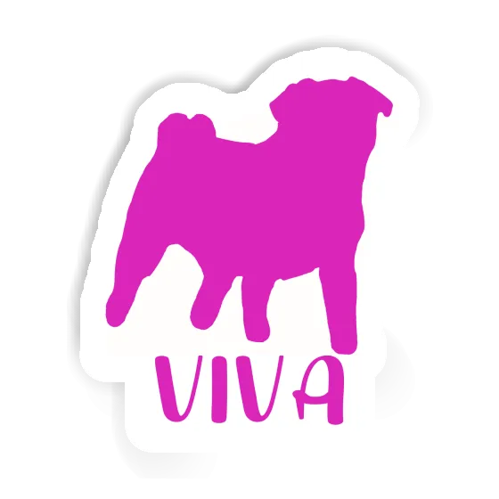 Sticker Viva Pug Image