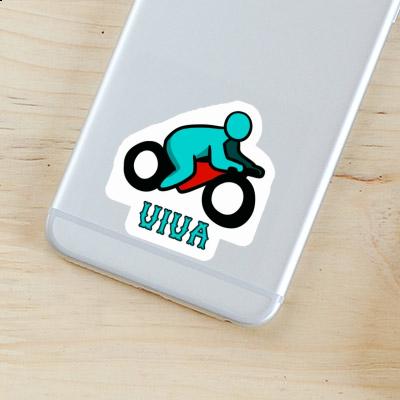 Sticker Viva Motorbike Driver Notebook Image