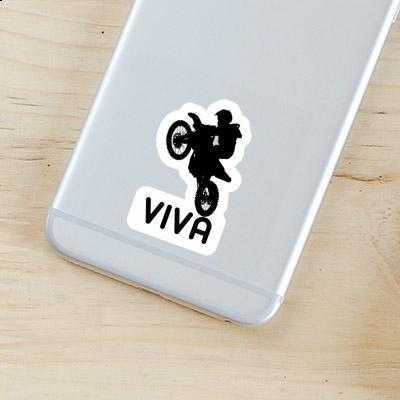 Viva Sticker Motocross Rider Notebook Image