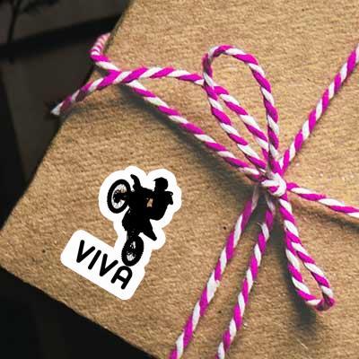 Viva Sticker Motocross Rider Image