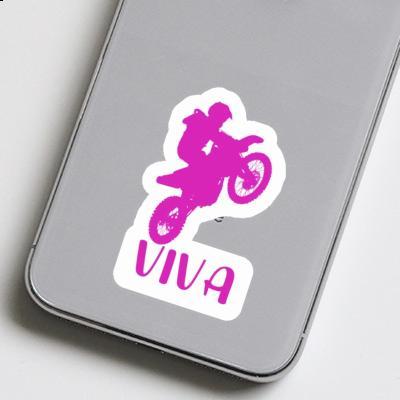 Autocollant Viva Motocrossiste Notebook Image