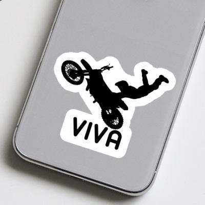 Viva Autocollant Motocrossiste Laptop Image