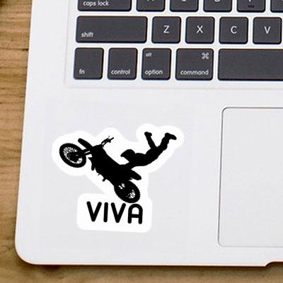 Viva Sticker Motocross Rider Image