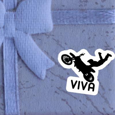 Viva Sticker Motocross Rider Laptop Image