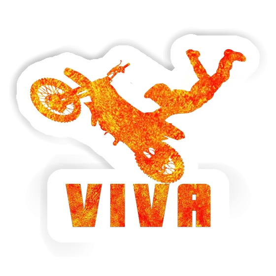 Sticker Motocross Jumper Viva Laptop Image