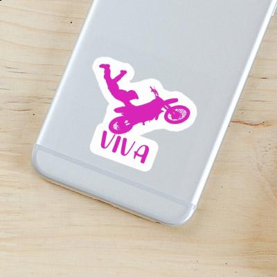 Motocross-Fahrer Sticker Viva Notebook Image