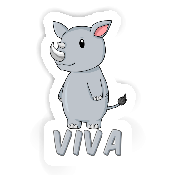 Aufkleber Nashorn Viva Notebook Image