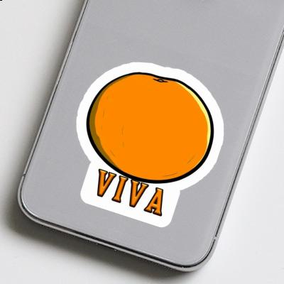 Autocollant Orange Viva Notebook Image