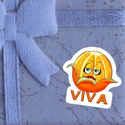 Sticker Orange Viva Notebook Image