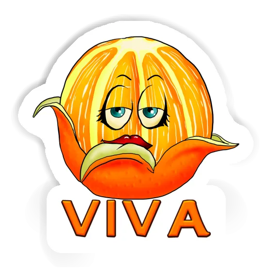 Orange Sticker Viva Notebook Image