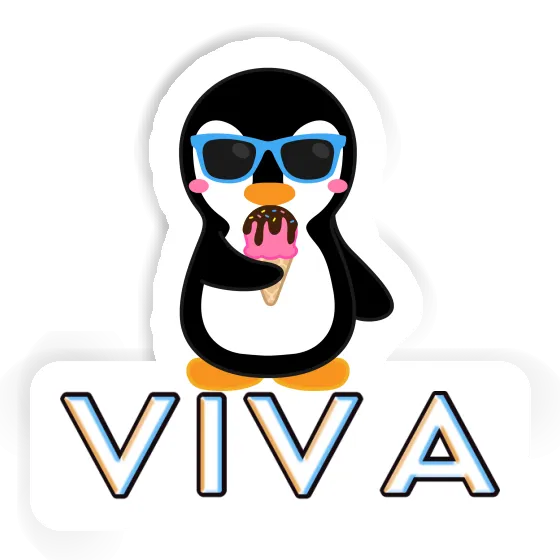 Sticker Viva Ice Cream Penguin Image