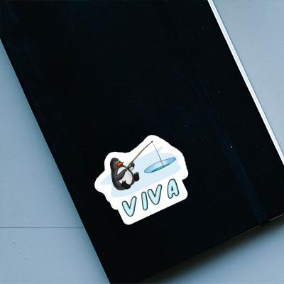 Fishing Penguin Sticker Viva Image