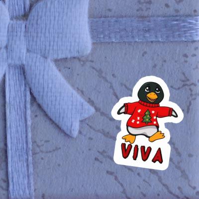 Sticker Christmas Penguin Viva Notebook Image