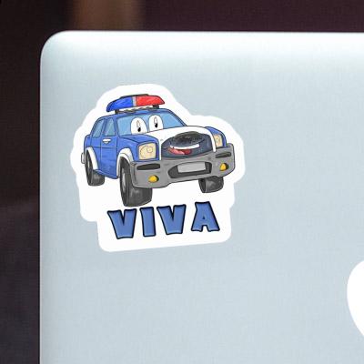 Sticker Viva Police Car Image