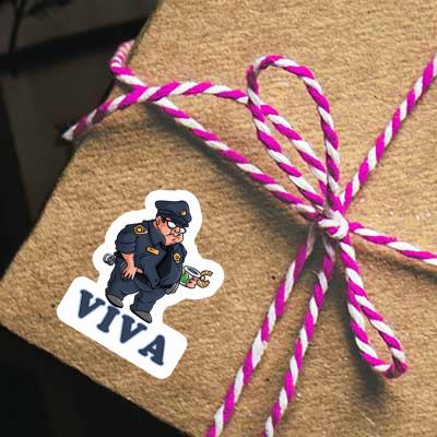 Police Officer Sticker Viva Laptop Image