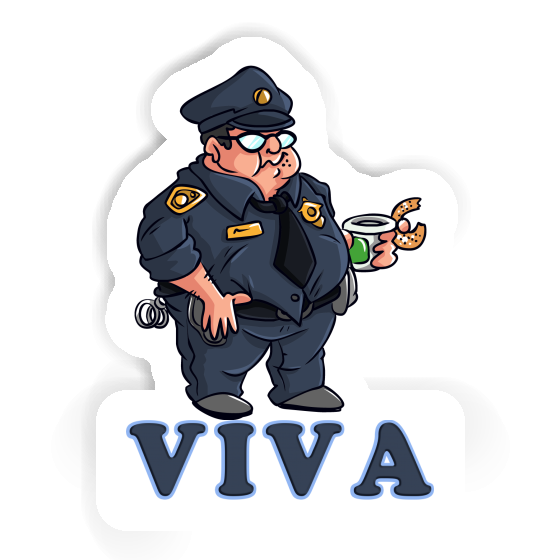 Police Officer Sticker Viva Laptop Image