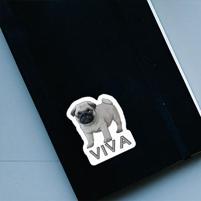 Sticker Viva Pug Image