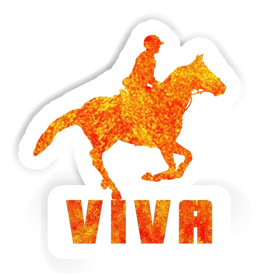 Sticker Horse Rider Viva Notebook Image