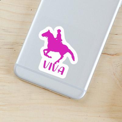 Sticker Viva Horse Rider Laptop Image