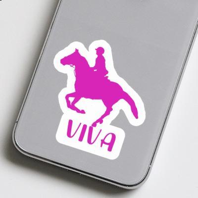 Sticker Viva Horse Rider Image