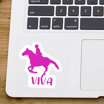 Sticker Viva Horse Rider Image