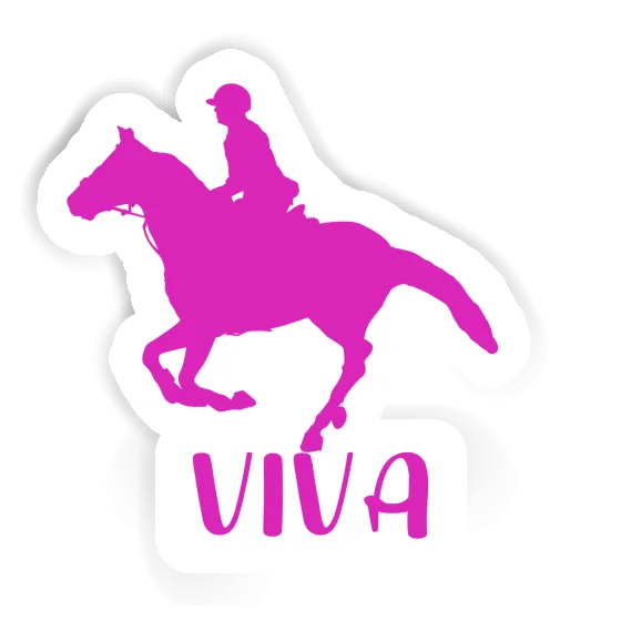 Sticker Viva Horse Rider Laptop Image