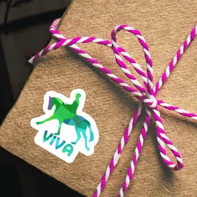 Horse Rider Sticker Viva Notebook Image