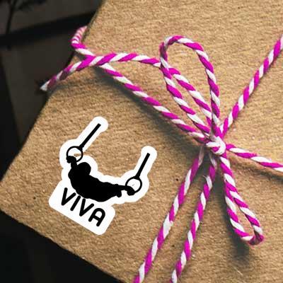 Viva Sticker Ring gymnast Notebook Image