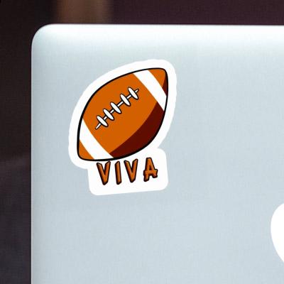 Viva Sticker Rugby Ball Laptop Image