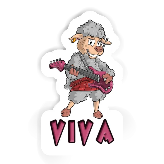 Sticker Viva Rockergirl Notebook Image