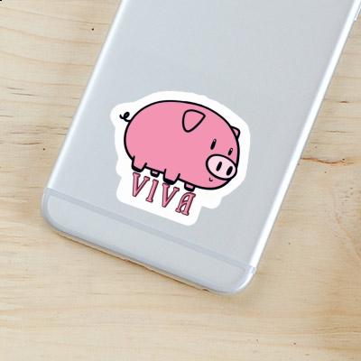 Pig Sticker Viva Notebook Image