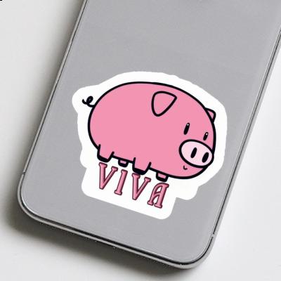 Aufkleber Viva Schwein Notebook Image